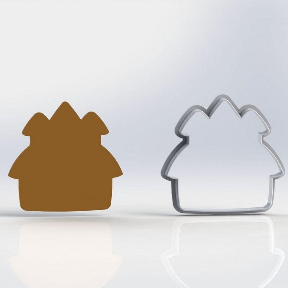 Cortador Castelo Contorno Tamanho 6cm