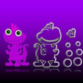 Cortador Monstros S/A Cute Randall Modular Tamanho 9cm