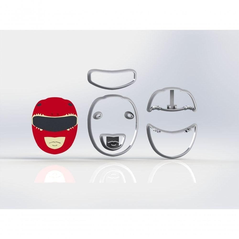 Cortador Power Rangers - Red Tamanho 6 Cm