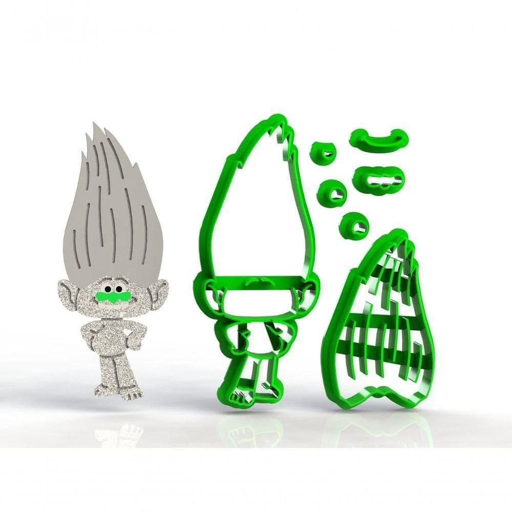 Cortador Trolls - Guy Diamante Modular Tamanho 8 Cm