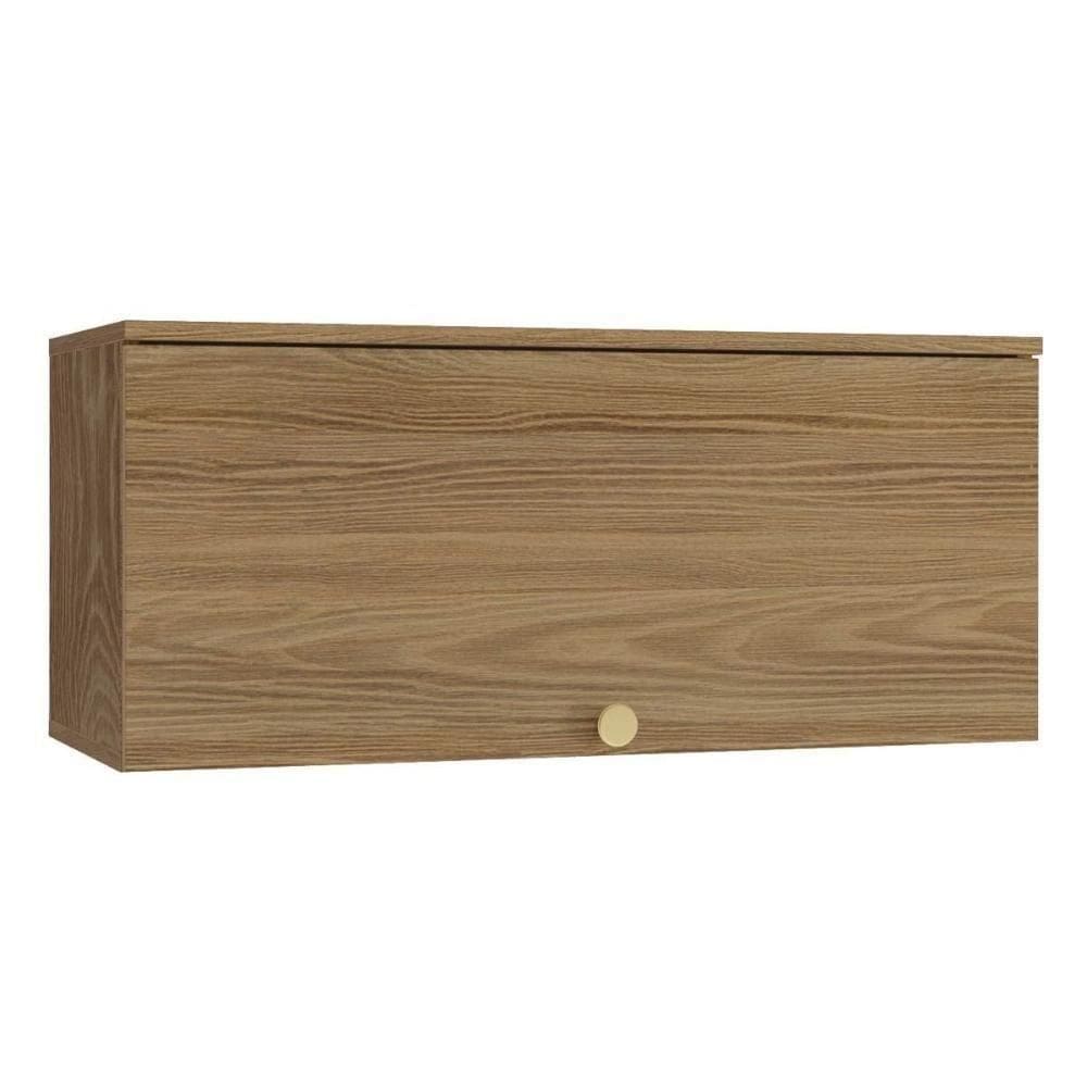 Armário Aéreo P/ Cozinha Botanic M638 C/ 1 Porta 90cm Nogueira - Kappesberg