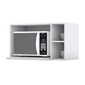 Armário Aéreo P/ Cozinha Americana Micro-ondas 80cm Branco - Henn