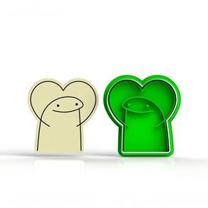 Cortador Flork Amor (Corta E Marca) 7 Cm