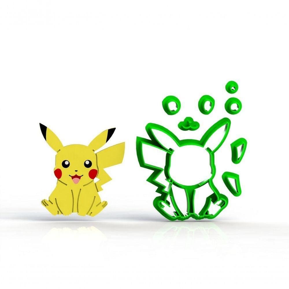 Cortador Pokemon Pikachu Modular 6 Cm