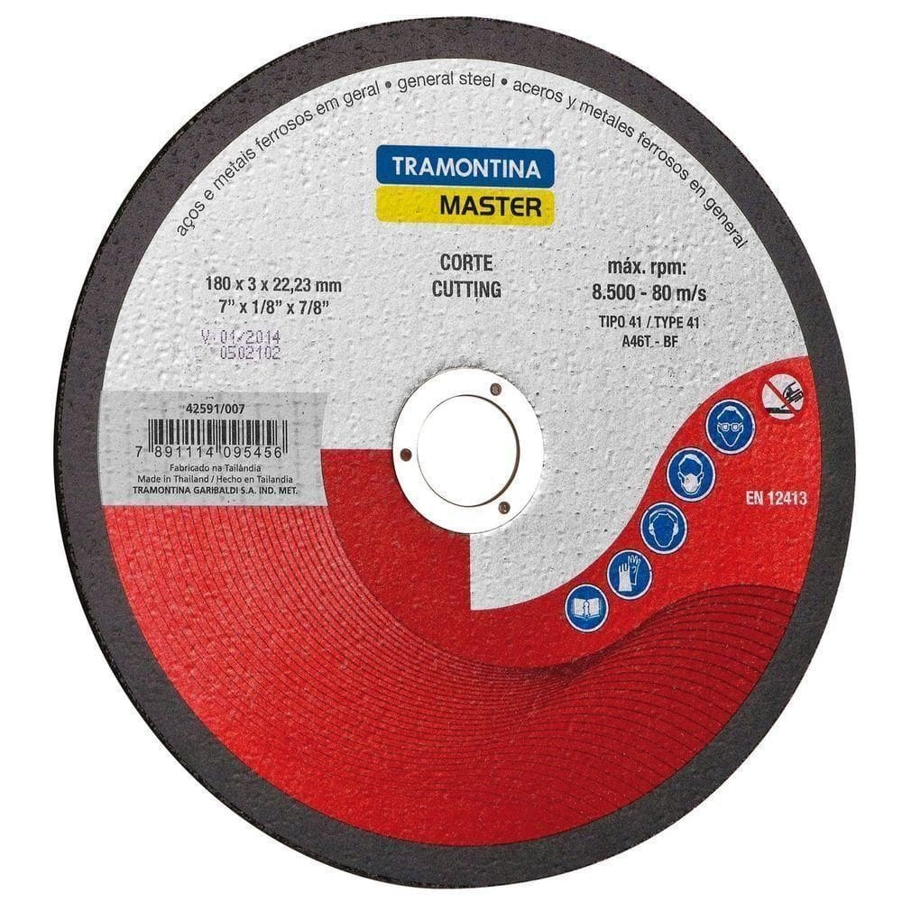Disco De Corte 7´´ Tramontina Para Aços E Metais