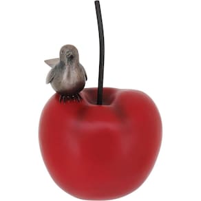 Cherry Adorno 30X21X20Cm Resina Vermelho Cereja