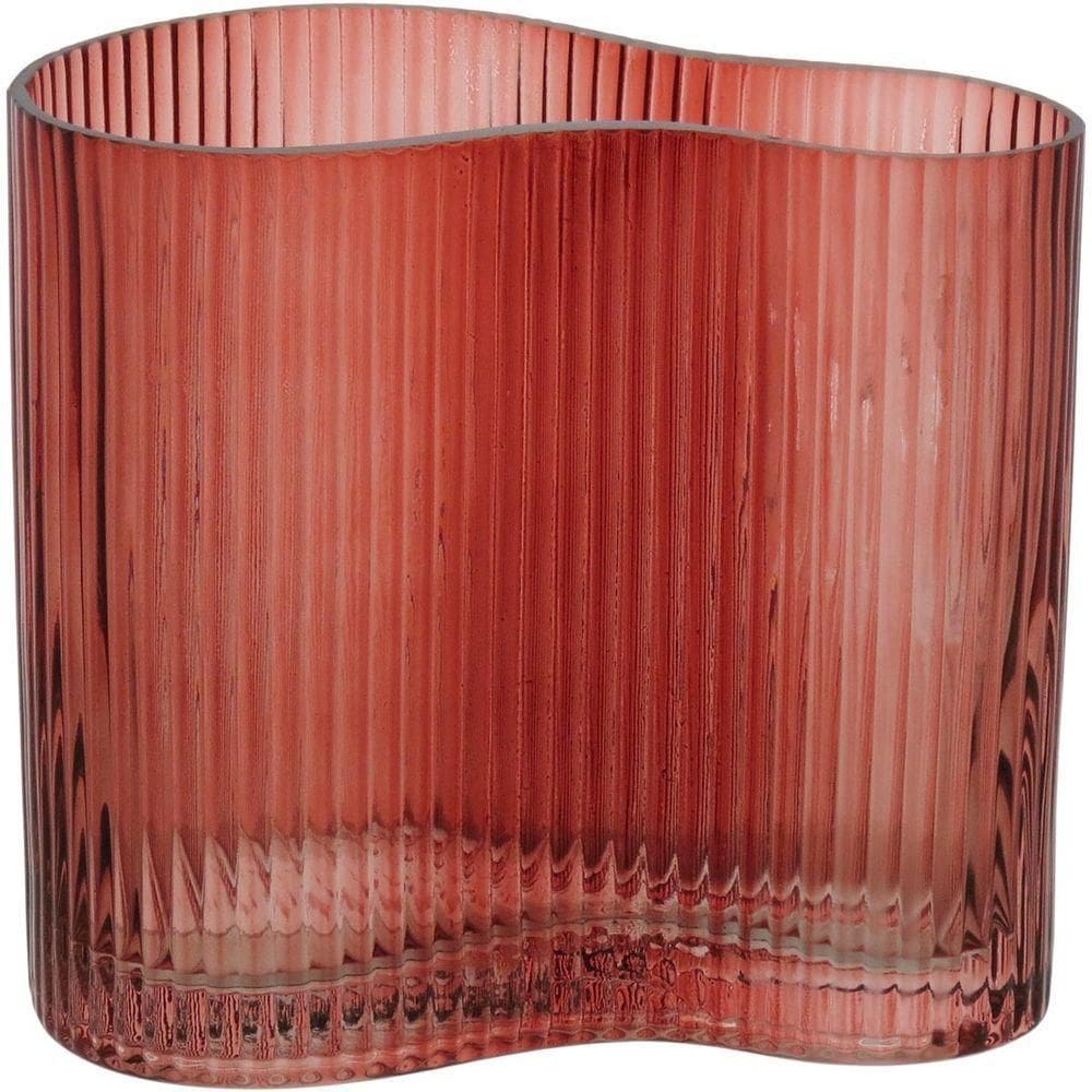 Zingaro Vaso 15X16X9Cm Vidro Laranja
