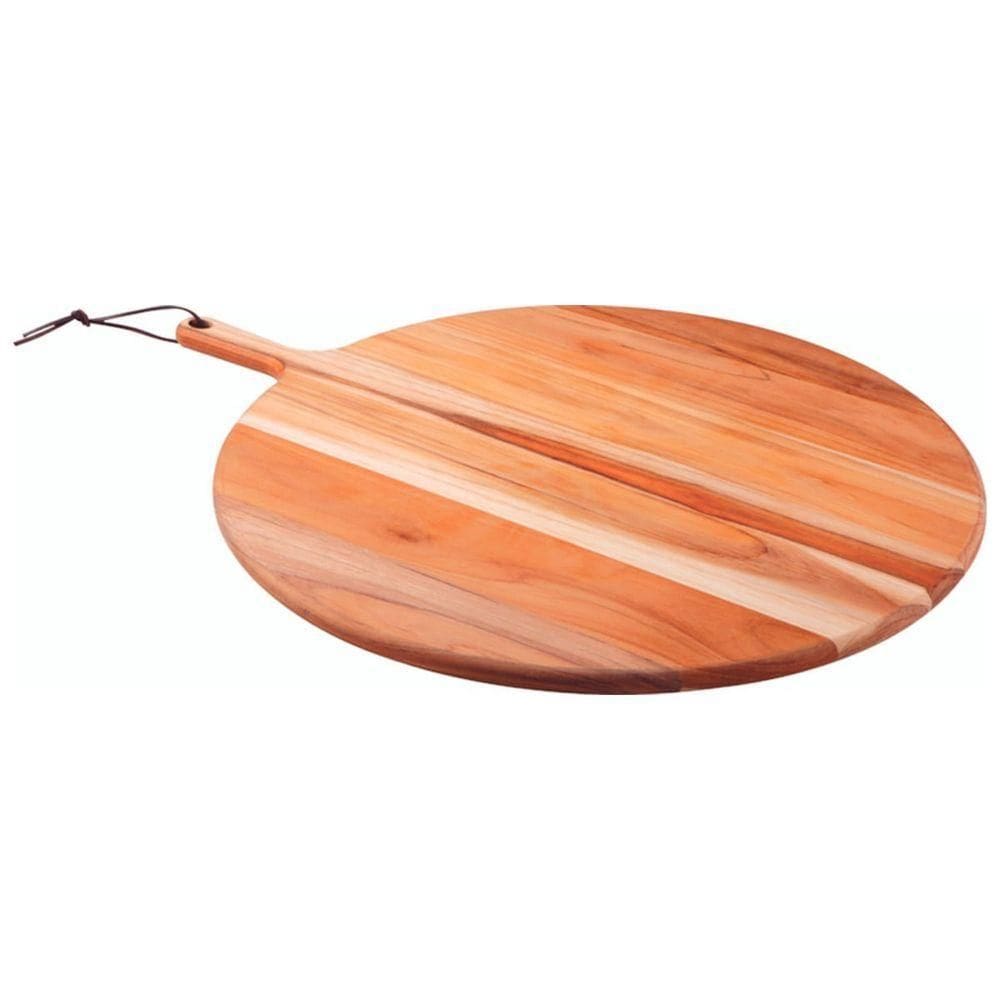 Tábua Redonda Para Pizza Tramontina Provence Em Madeira Teca 50 Cm