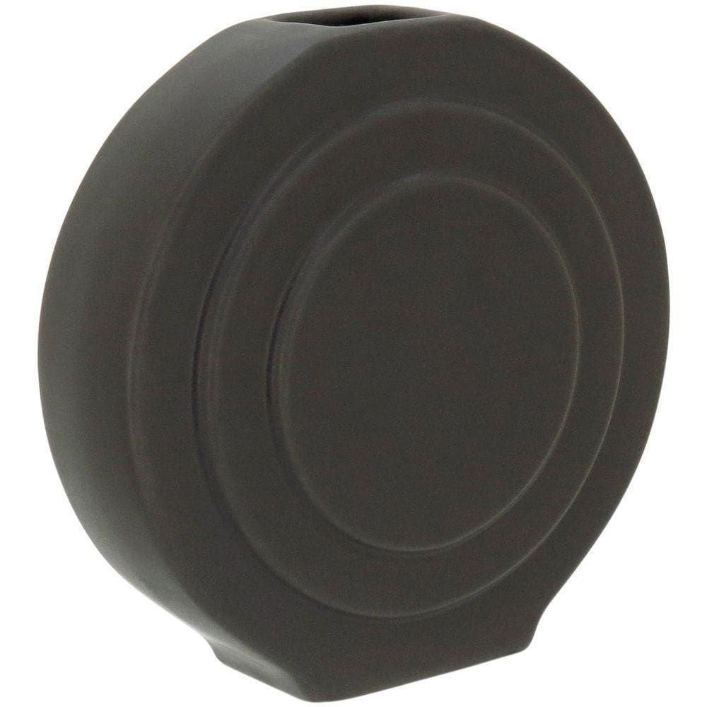Opala Vaso 17X17X6Cm Cerâmica Cinza