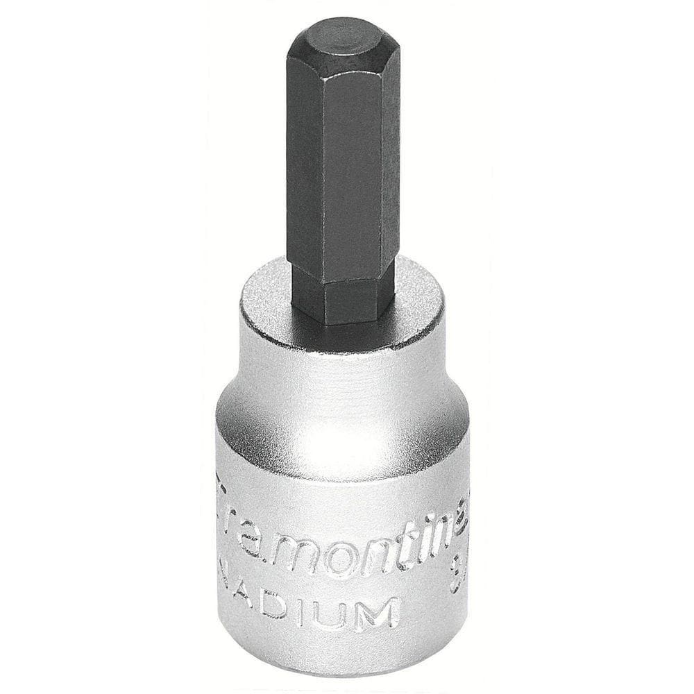 Soquete Em Aço Cromo Vanádio Ponta Hexagonal 3 Mm - Encaixe 3/8” Tramontina Pro Tramontina