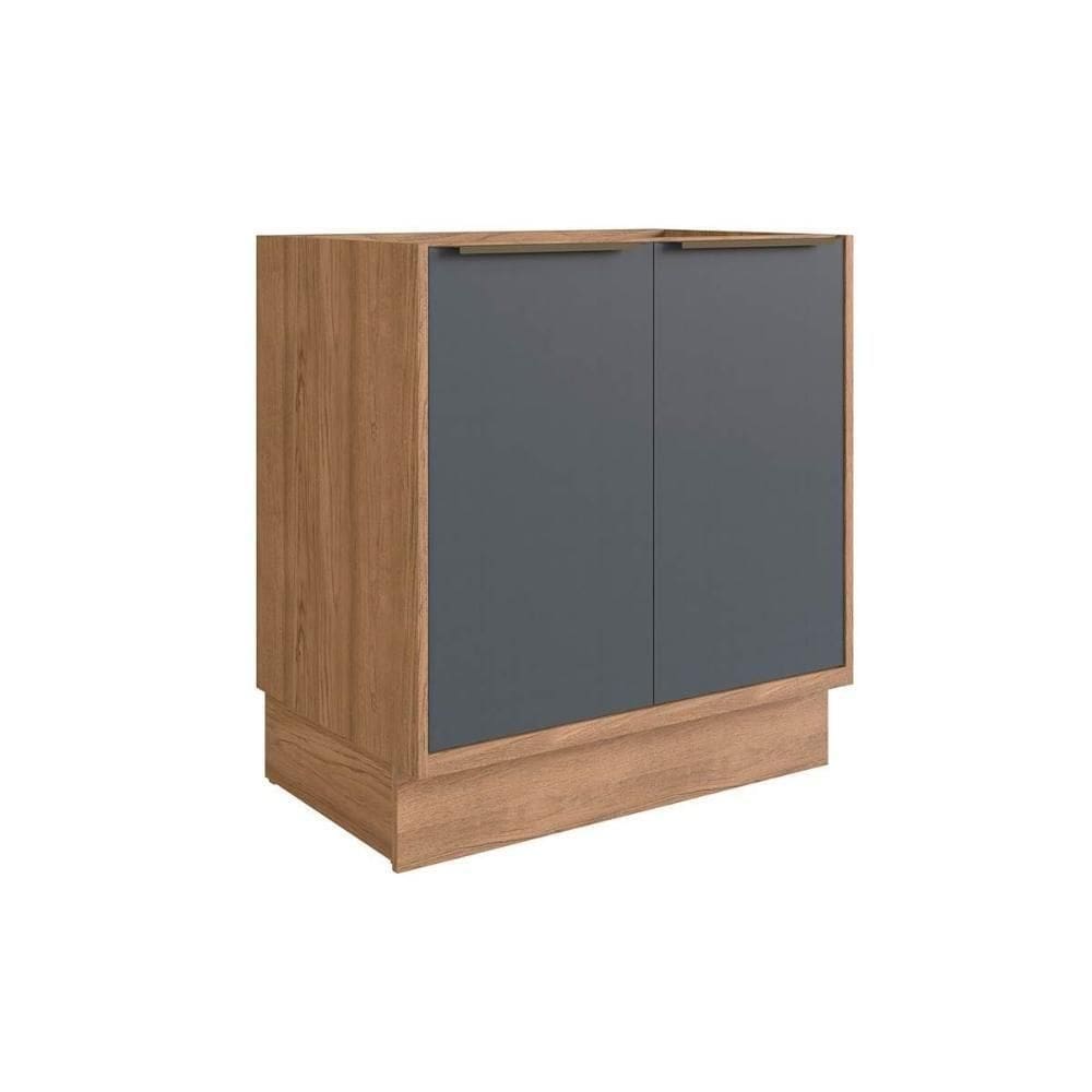 Balcão De Cozinha Ph 3040 2 Portas 80cm Freijo/grafite - Herval