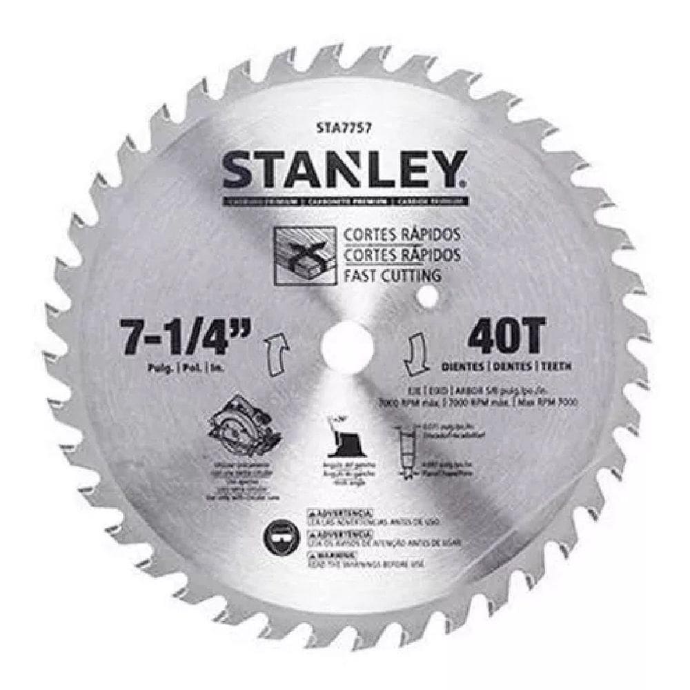 Disco De Serra Circular 7-1/4\`\` C/ 40 Dentes - Stanley