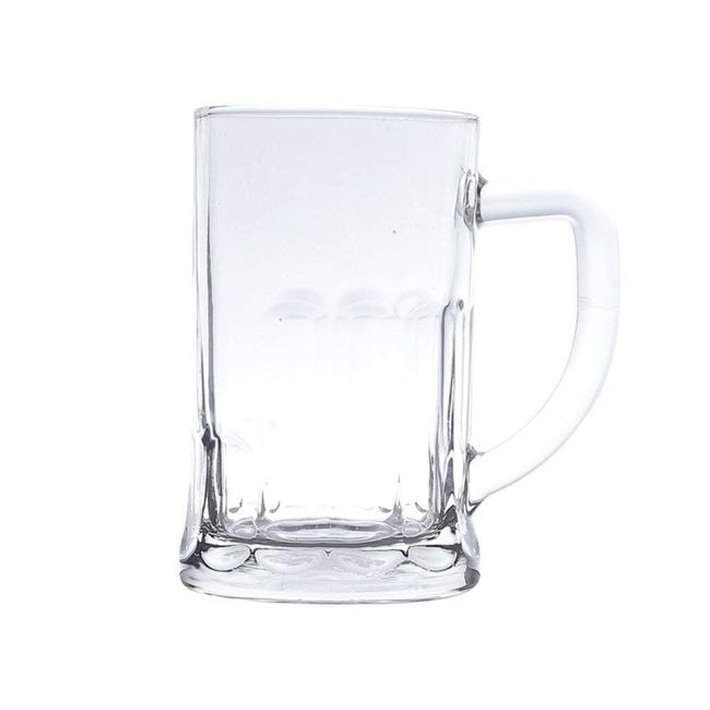 Caneca Para Chopp E Cerveja Vidro Com Alça 565ml Lyor