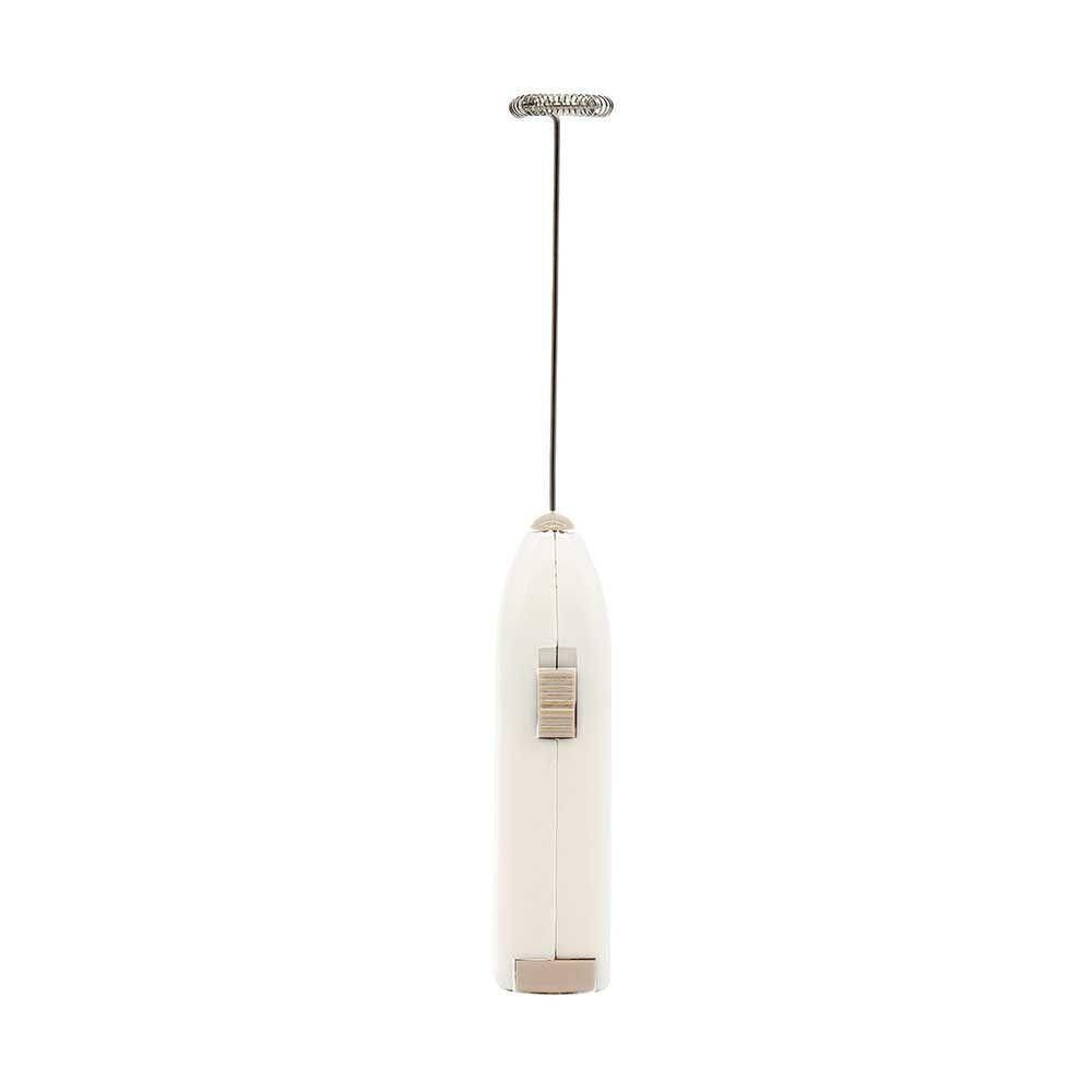 Mini Mixer Elétrico Para Bebidas Inox E Plástico Branco Lyor