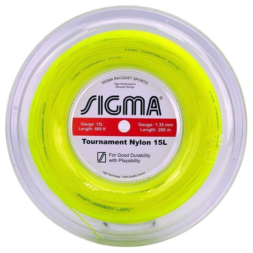 Corda Sigma Tournament Nylon 15l 1,35 Mm Amarela - Set Individual