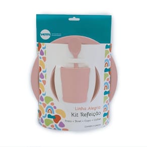 Kit Refeição Infantil Vem Rosé Linha Alegria