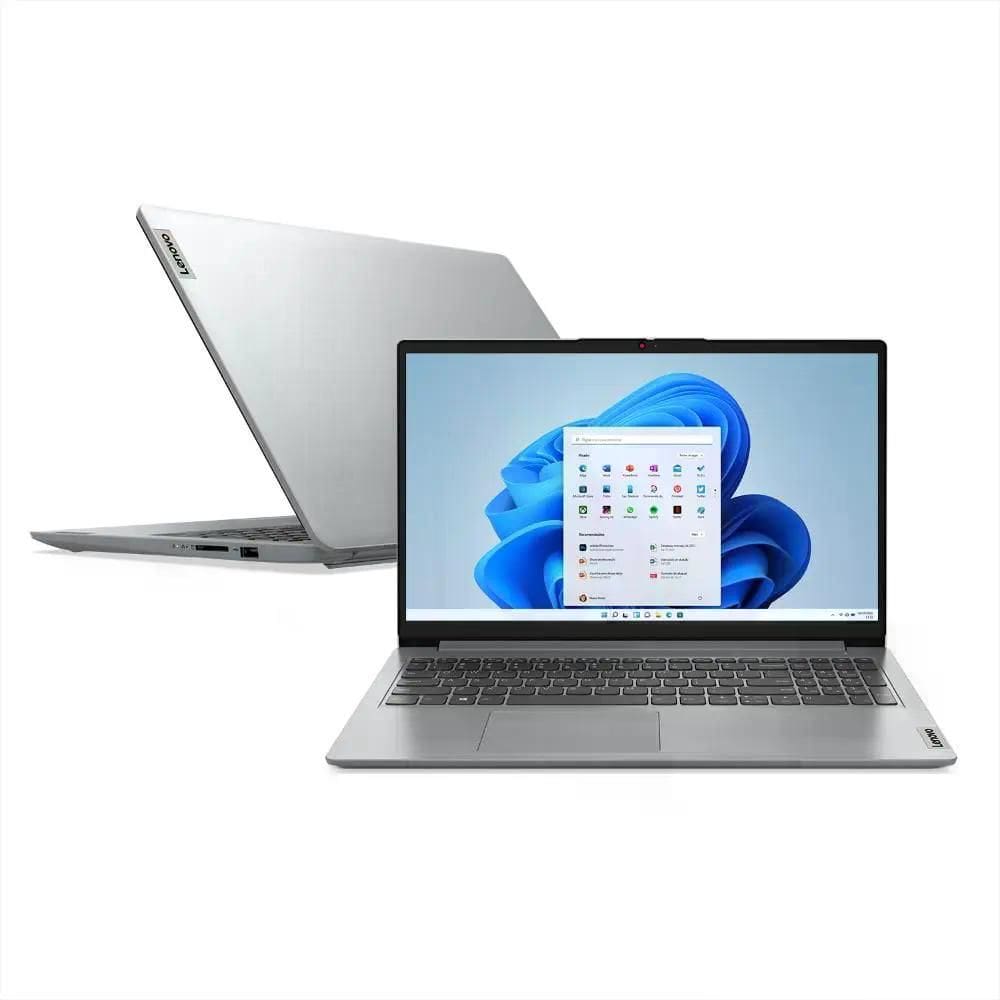 Notebook Lenovo IdeaPad 1i 15IJL7 Intel Celeron N4500 FHD 15.6" TN Intel UHD Graphics SSD 128GB 4GB RAM Windows 11 Home SL C/ Office Personal