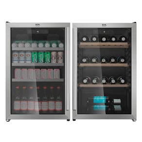 Kit EOS Beer & Wine: Cervejeira Bierhaus 115L Frost Free ECE130 110V + Adega Champanheira Inox 47 Garrafas com Compressor ECE130A 220V