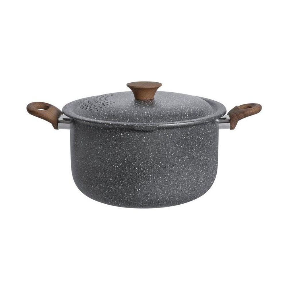 Espagueteira Stone Wood 24 Cm 6 L Csrt Tognana:Cinza