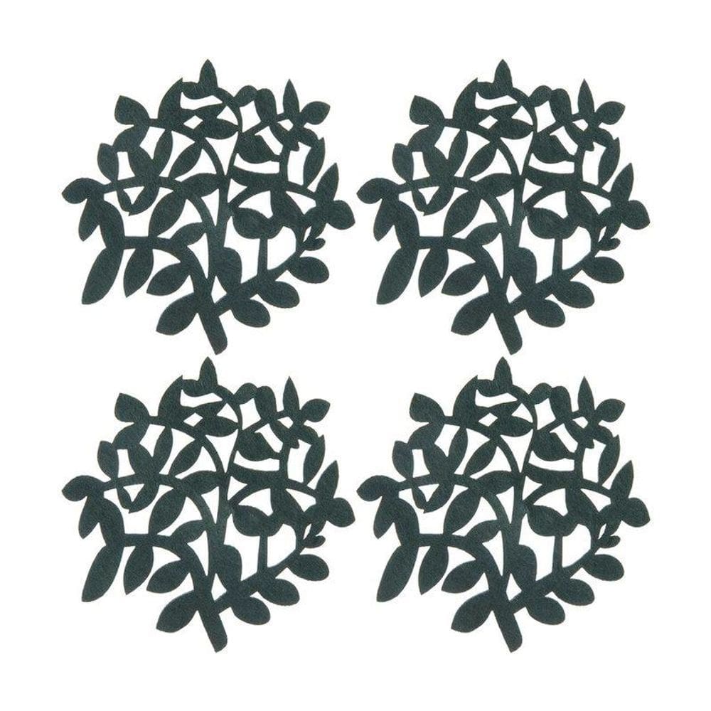 Jg Porta Copos Natal Azevinho 4Pcs Saz Home Style