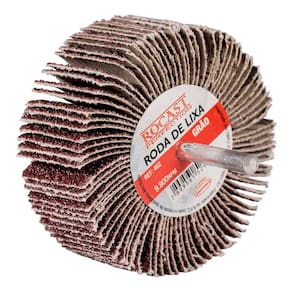 Roda de Lixa com Haste 40 x 20mm Grão 120 - Rocast 482,0006