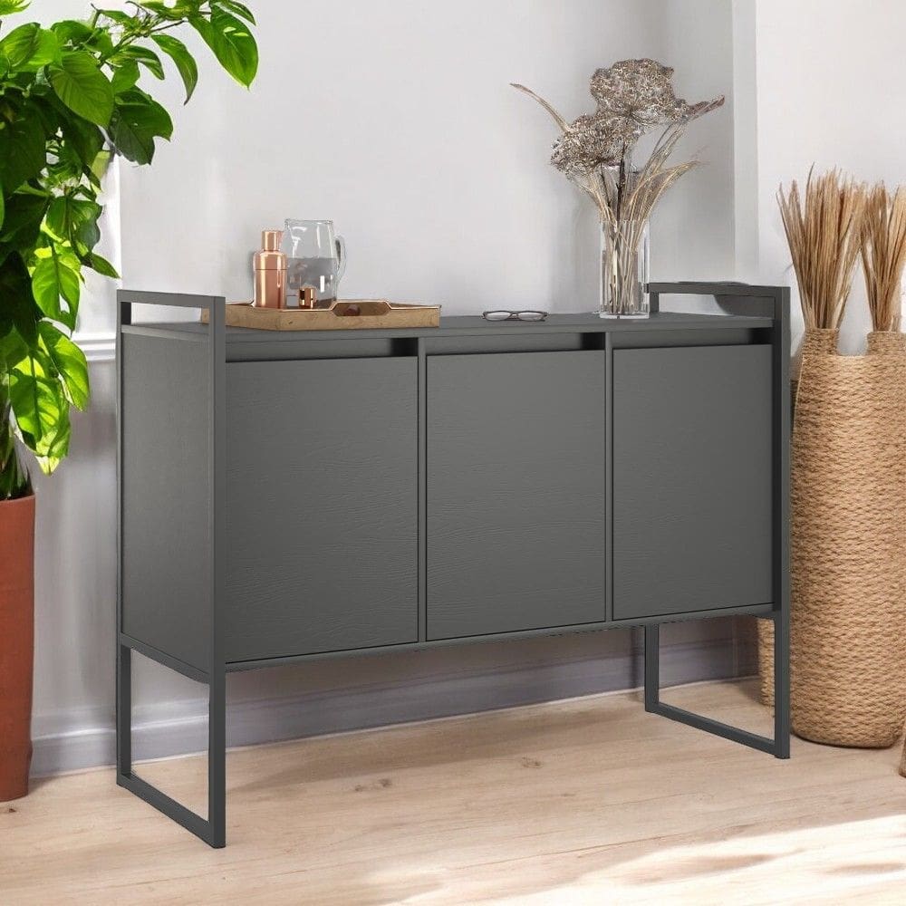 Buffet 3 Portas Rouxe Conjunto 2 Unidades