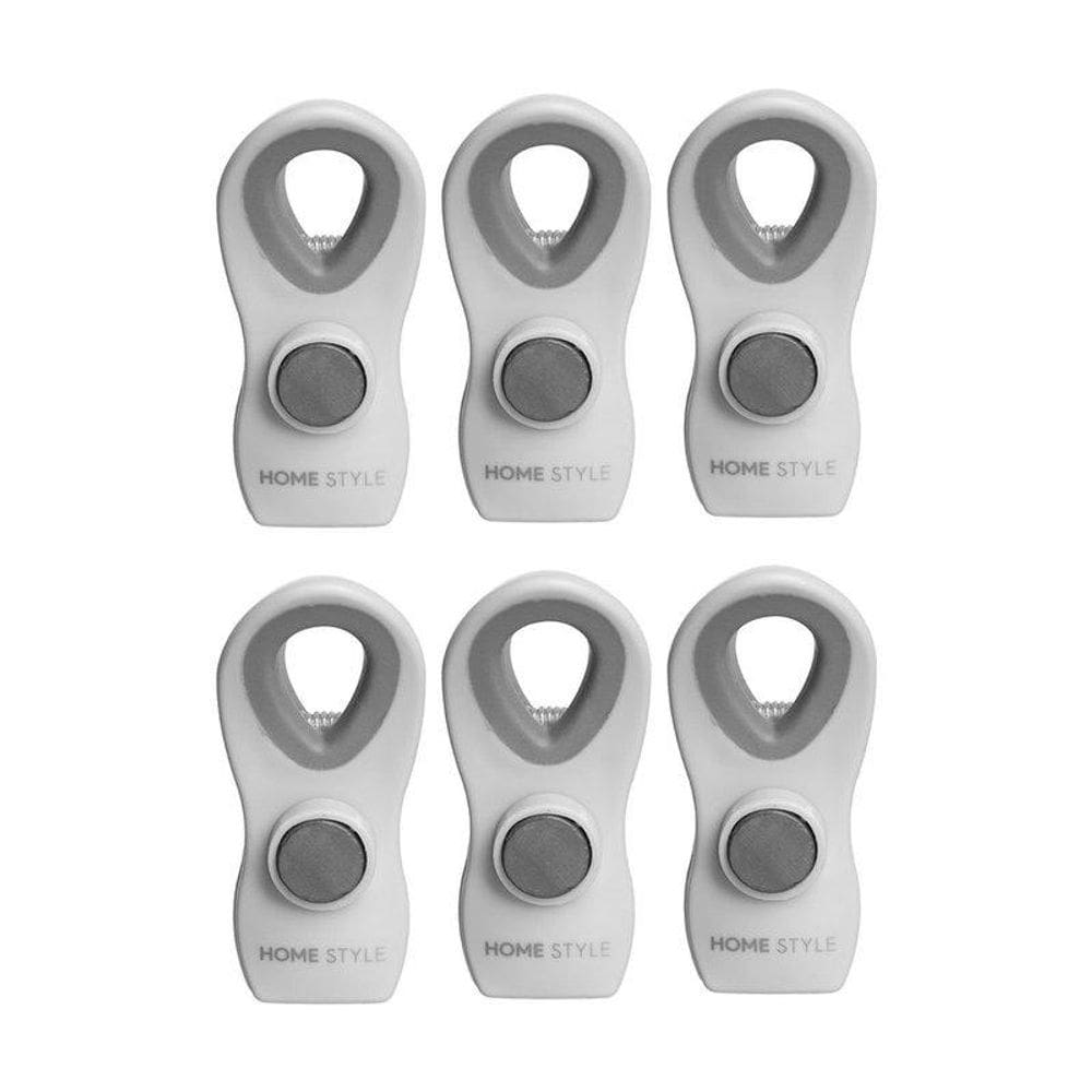 Jg Clips Para Embalagem Com Ima Cocinero 6Pcs Neu Home Style:Cinza