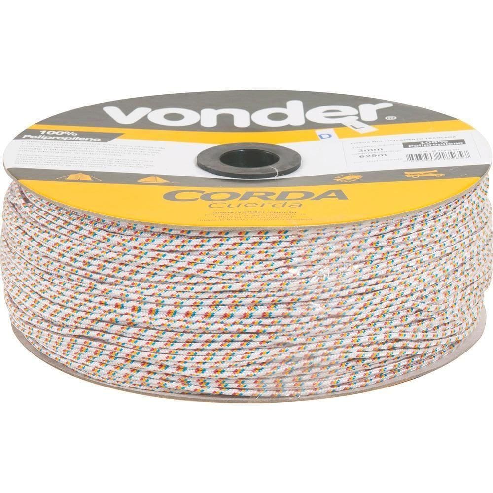 Corda Multifilamento Trançada 3,0mm 3,0kg 625 Metros Multico