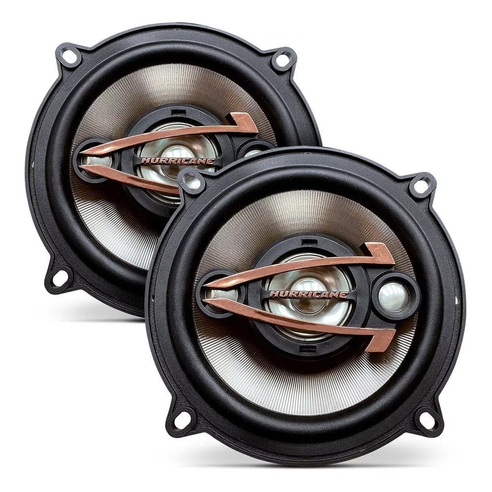 Par Auto Falante 5Pol Qr5 Hurricane Platino Quadriaxial 160W
