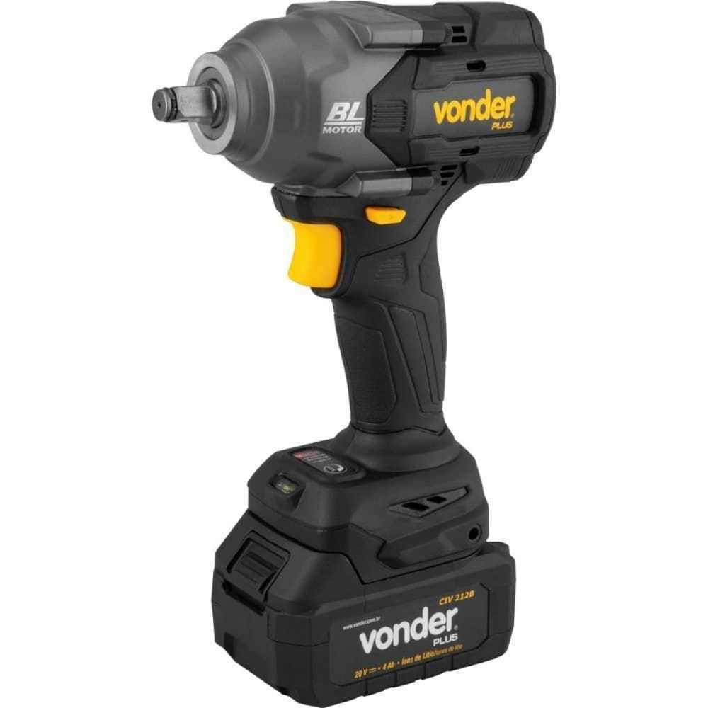 Chave De Impacto à Bateria 1-2`` 20v Bivolt Civ212b Vonder Plus