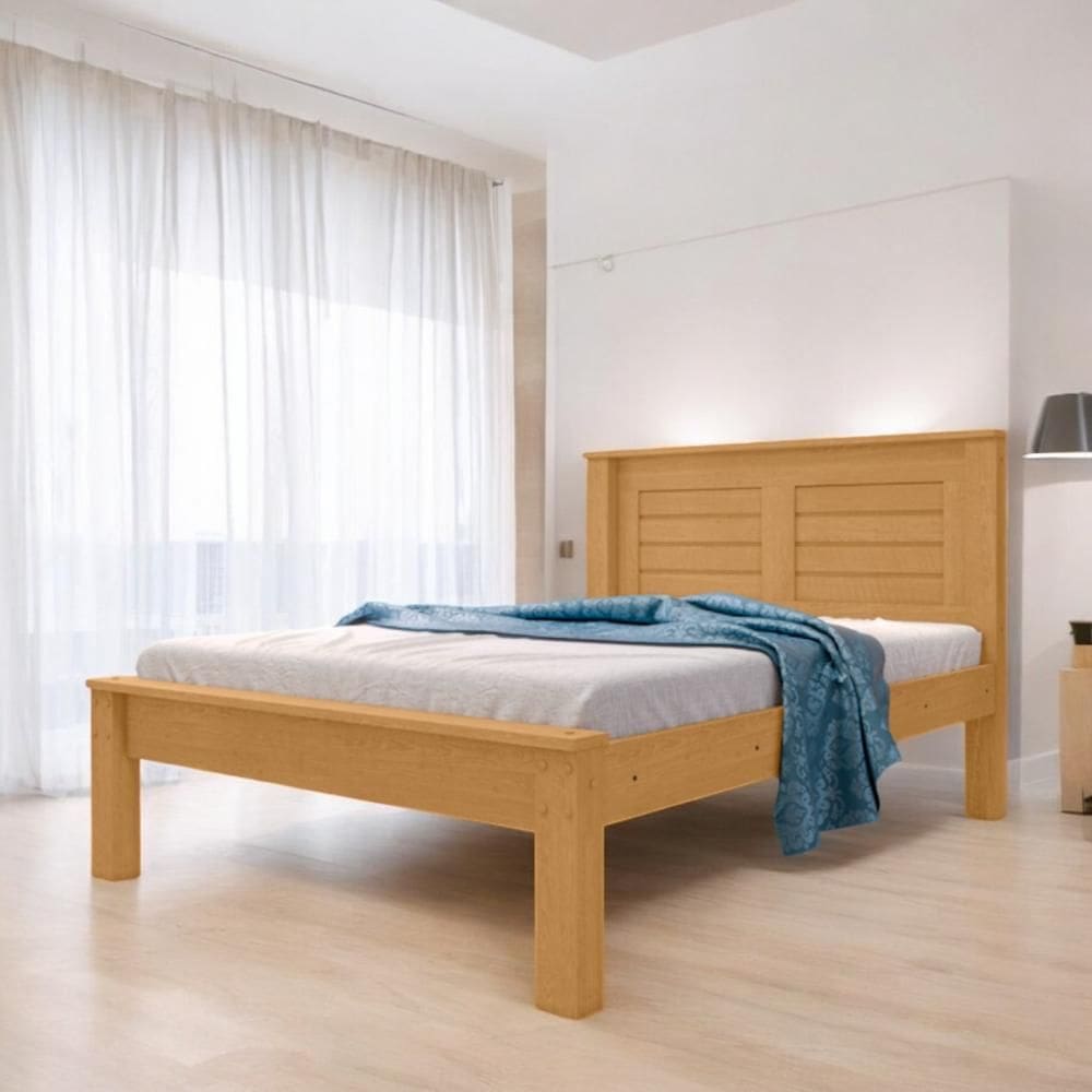 Cama Casal Confortável e Moderna Milena Naturalle