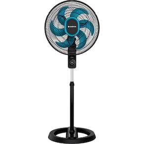 Ventilador de Coluna Cadence VTR830 Refresh Turbo Pro 6 Pás 3 Velocidades Preto e Azul 127V