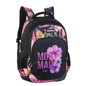 Mochila de Costas Casual Executiva Mormaii Preta Floral MOR-0043 Daci