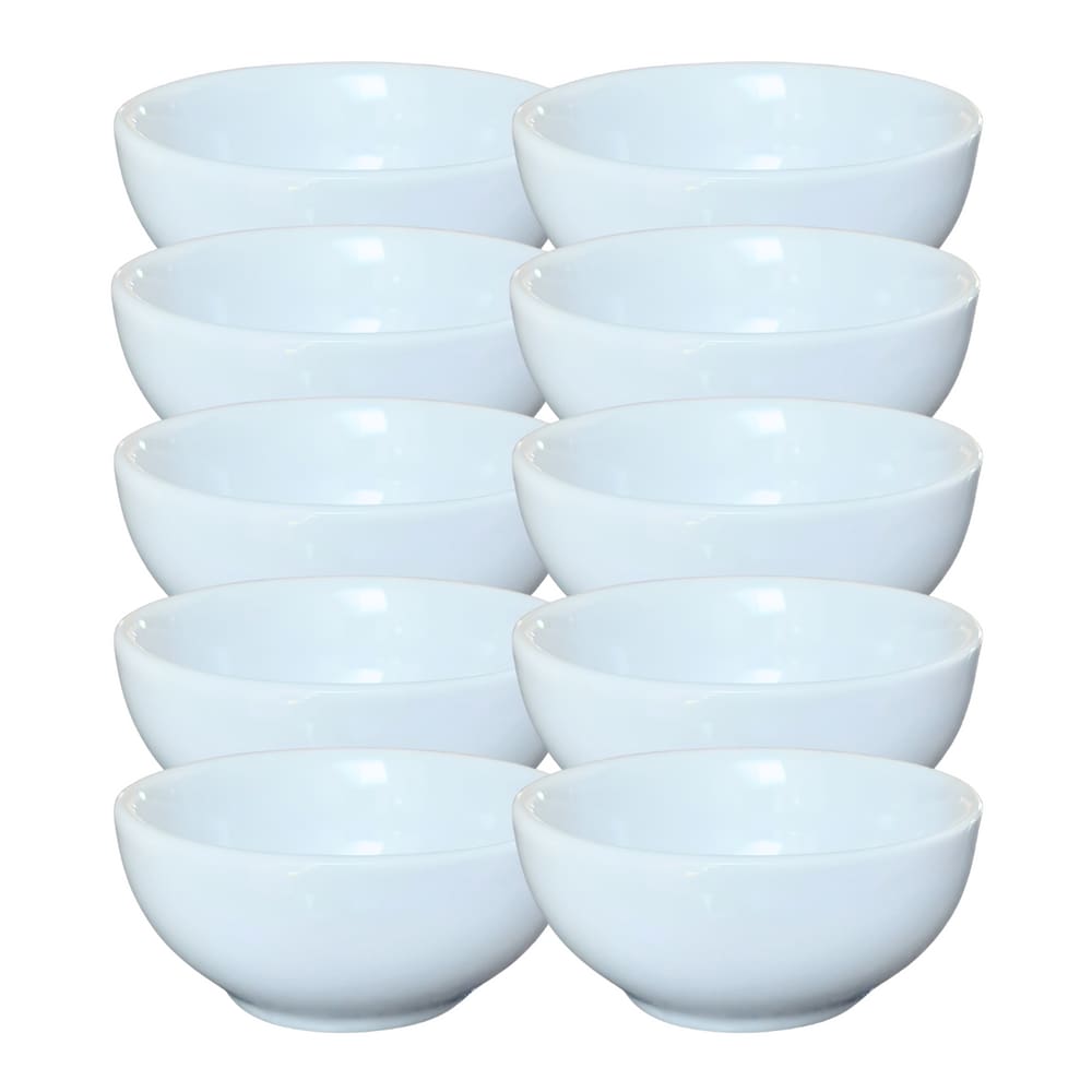 Jogo 10 tigelas 85ml Bowls Tigelas Kit Porcelana branca(2)
