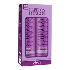 Kit Shampoo + Condicionador Eico Cabelos Longos 800ml + 750ml