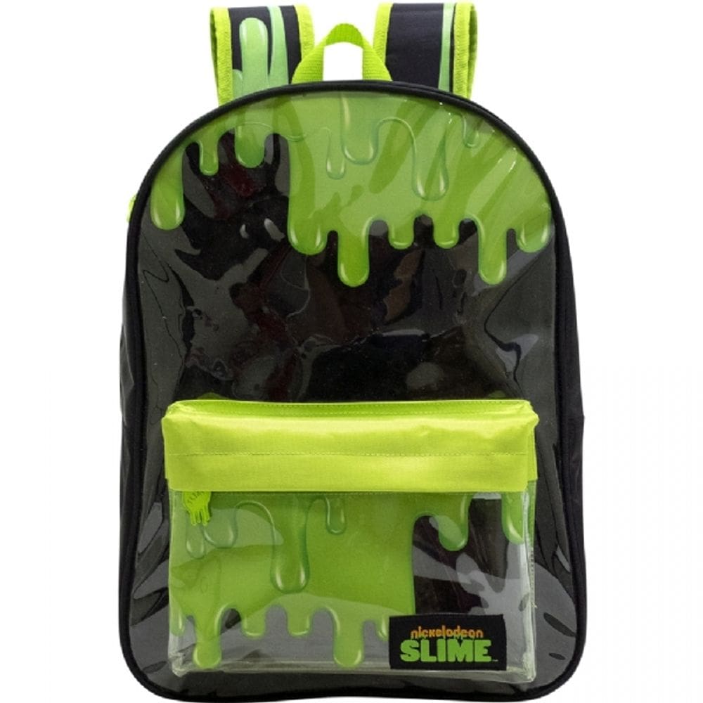 Kit Mochila de Costas + Estojo Slime Transparente e Preta Ref: 9237 e 9232 Xeryus