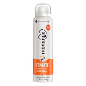Desodorante Monange Esporte Aerosol Antitranspirante 72h Sem Silicone 150ml