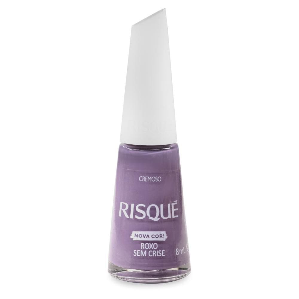 Esmalte Risqué Cremoso Nova Cor Roxo Sem Crise 8ml