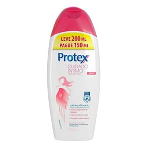 Sabonete Íntimo Protex Cuidado íntimo Delicate Care Leve 200ml Pague 150ml