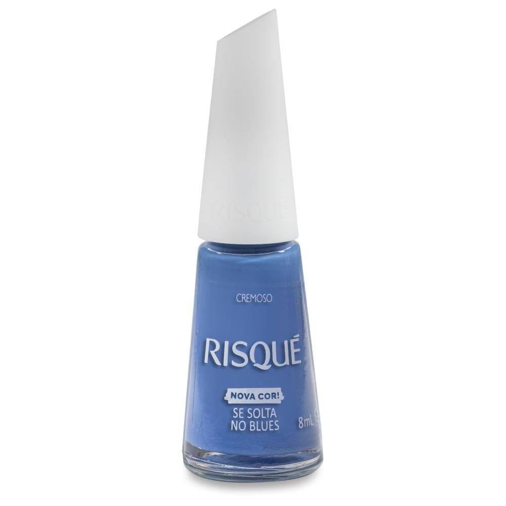 Esmalte Risqué Cremoso Nova Cor Se Solta no Blues 8ml
