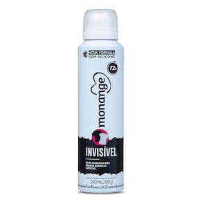 Desodorante Aerossol Antitranspirante Monange Feminino Invisível 150ml