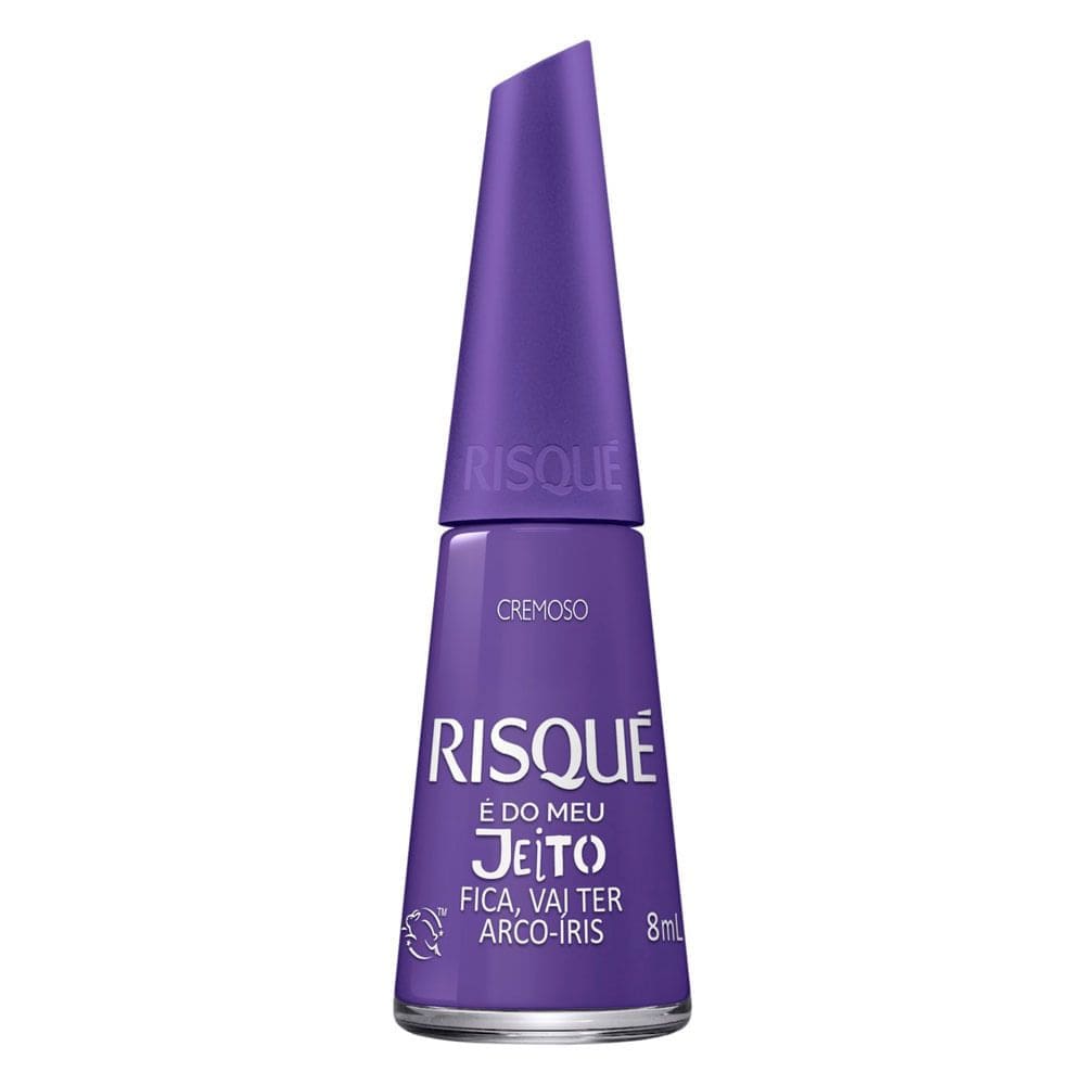 Esmalte Risqué é do Meu Jeito Fica, Vai Ter Arco-Íris Cremoso 8ml