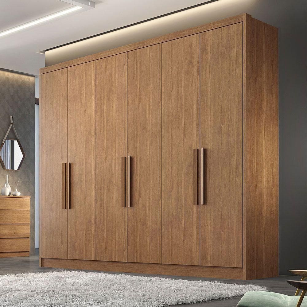 Guarda Roupa Marselha 6 Portas 6 Gavetas Clic Móveis Cumaru