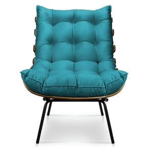 Poltrona Decorativa Costela Sala E Escritório Suede Tiffany