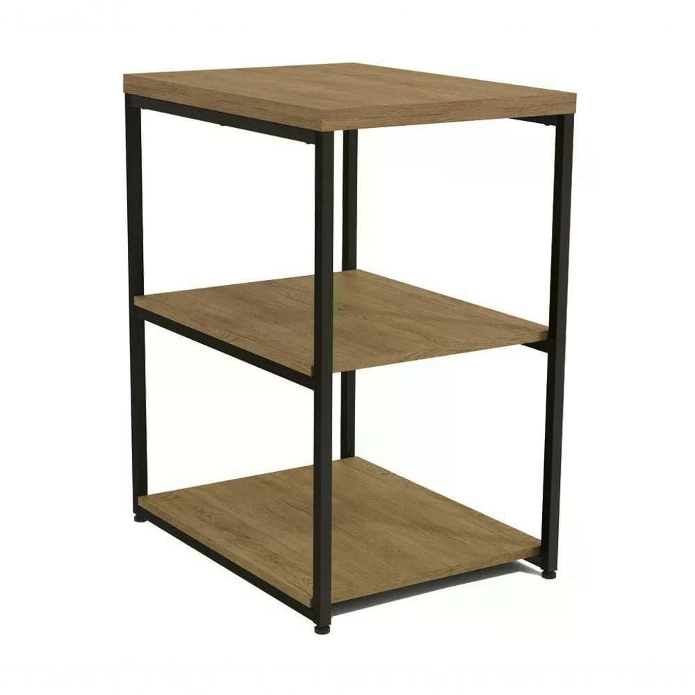 Mesa De Apoio Lateral 45cm Crome Li004 Freijo Preto Kappesbe
