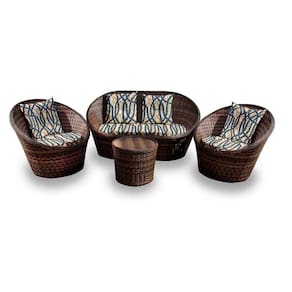 Conjunto De Sofá Bola 1 Sofá + 2 Poltronas + 1 Mesa Centro