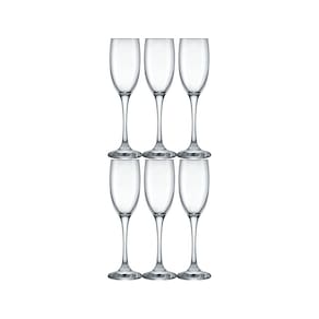 Jogo De Taça Barone Vinho Vidro Nadir 190ml Kit 6 Peças