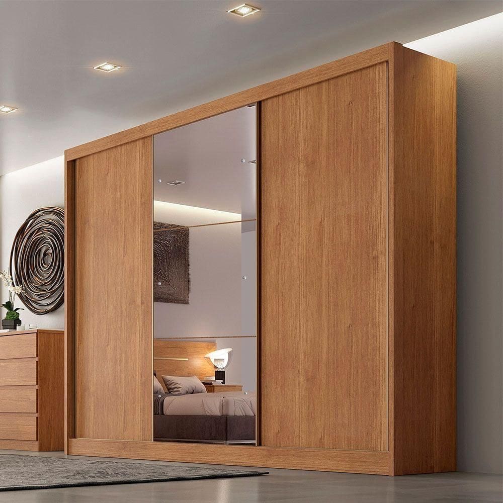 Guarda Roupa Varsóvia 3 Portas 6 Gavetas Clic Móveis Cumaru