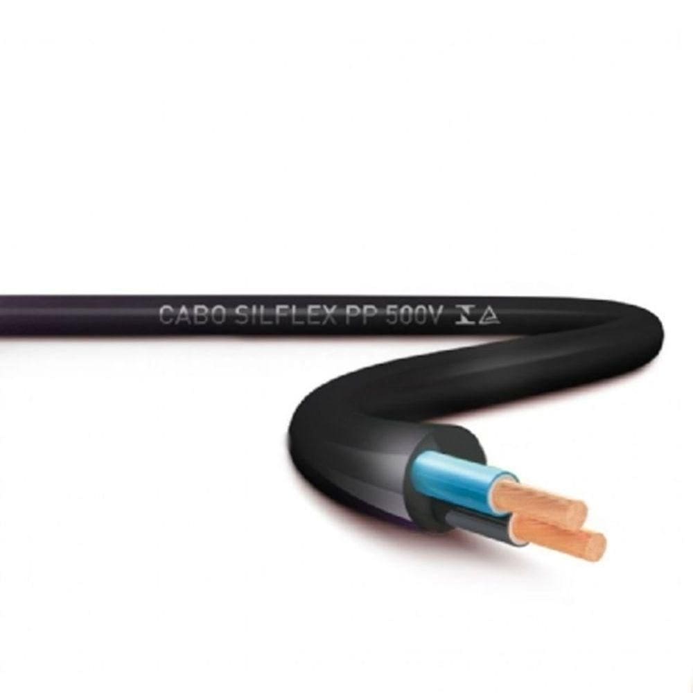 Cabo Flex Pp 2x1 500v Preto Por Metro