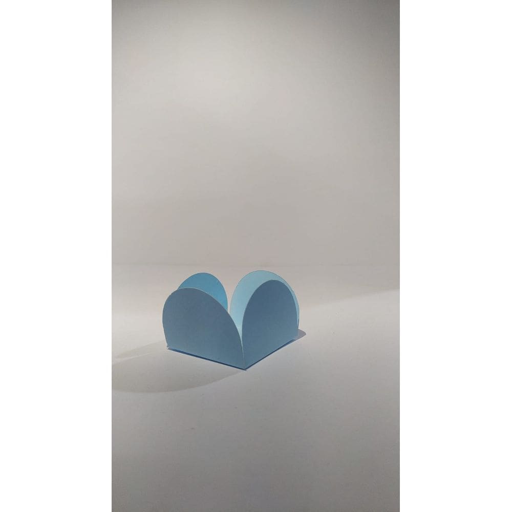 Kit C/2 Pct Forminha 4 Petalas Azul Bebe (3,5X3,5) C/500 Un.
